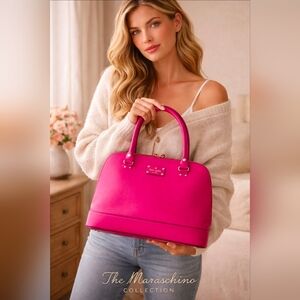 Kate Spade Sweetheart Pink Wellesley Rachelle Dome Bag